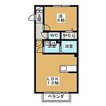 ＢＬＡＮＣＨＥ　ＫＯＮＯＭＩＹＡ  ｜ 愛知県稲沢市国府宮２丁目（賃貸アパート1LDK・2階・41.41㎡） その2