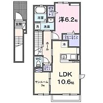 TN.com.III 202 ｜ 愛知県稲沢市奥田酒伊町14（賃貸アパート1LDK・2階・51.63㎡） その2