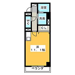 ホウケン八幡 ワンルームの間取図画像