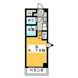 グレース国府宮 1Kの間取図画像