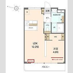 サンテラス226 1LDKの間取図画像