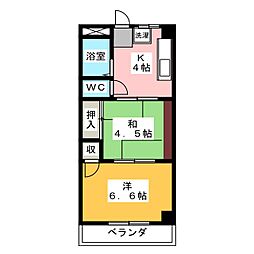 パールコート 2Kの間取図画像