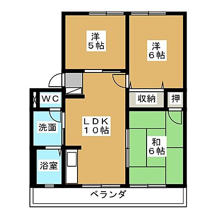レインボーハイツ_間取り_0