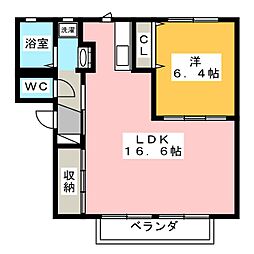 フォーレス元町公園A 1LDKの間取図画像