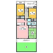 サンハイツ中央台　Ｊ棟 104 ｜ 愛知県小牧市城山１丁目（賃貸マンション3LDK・1階・78.45㎡） その2