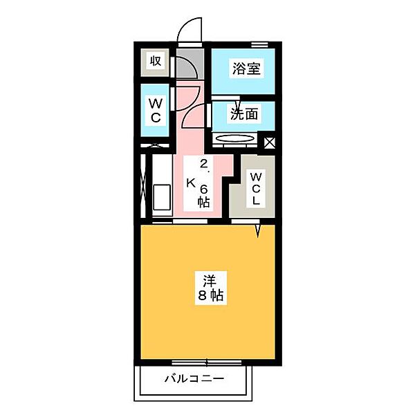 ティアラ・Ｔ ｜愛知県小牧市大字岩崎(賃貸アパート1K・1階・30.03㎡)の写真 その2