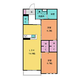 間取図画像 2LDK