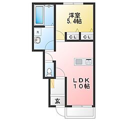 間取図画像 1LDK