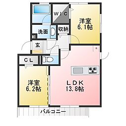 間取図画像 2LDK