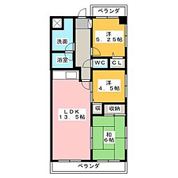 NEWオーク 3LDKの間取図画像