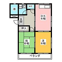 ジュン　ウェーブ  ｜ 愛知県知立市広見３丁目（賃貸マンション2DK・2階・42.00㎡） その2