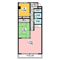 スカイガーデン兜山  ｜ 愛知県東海市名和町欠下（賃貸マンション2LDK・5階・66.11㎡） その2