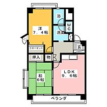 プリーマ大田川  ｜ 愛知県東海市高横須賀町４丁目（賃貸マンション2LDK・4階・55.14㎡） その2