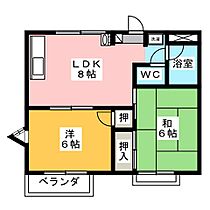 ハイツ富貴ノ台  ｜ 愛知県東海市富貴ノ台４丁目（賃貸アパート2LDK・2階・43.06㎡） その2