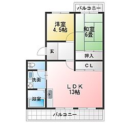 間取図画像 2LDK
