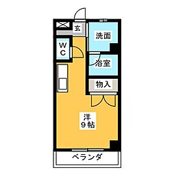 CPビル ワンルームの間取図画像