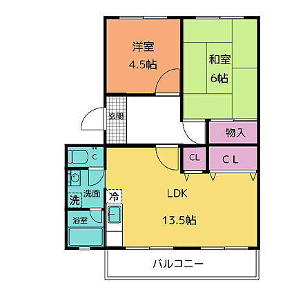 ハイツ鷹ノ羽A棟_間取り_0
