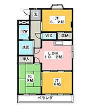 ソレアードＳ  ｜ 愛知県知多市新知台２丁目（賃貸マンション3LDK・3階・63.88㎡） その2