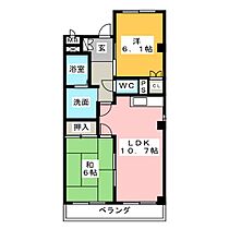 アルシオネＭ  ｜ 愛知県知多市寺本新町２丁目（賃貸マンション2LDK・2階・52.52㎡） その2