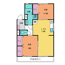 エクセル原  ｜ 愛知県知多市原２丁目（賃貸マンション2LDK・1階・53.31㎡） その2