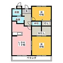 グランヴィア花ノ木  ｜ 愛知県知多市つつじが丘４丁目（賃貸マンション2LDK・2階・64.81㎡） その2