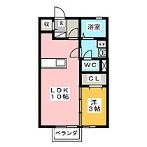 グランコール古見　Ａ  ｜ 愛知県知多市新知字森下（賃貸アパート1LDK・2階・33.39㎡） その2