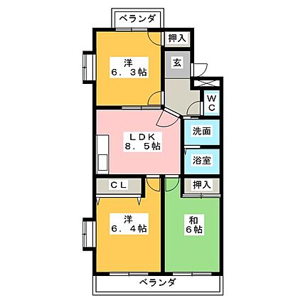 ヴァンベール新舞子_間取り_0