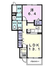 デスパシオ2 1LDKの間取図画像