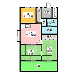 寿苑 3DKの間取図画像