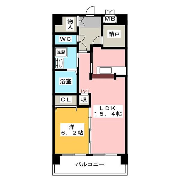 prunus　stage ｜愛知県岩倉市下本町下市場(賃貸マンション1SLDK・4階・56.68㎡)の写真 その2