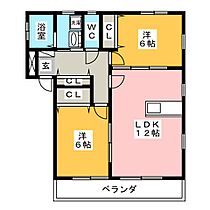 Ｓunny Court  ｜ 愛知県岩倉市八剱町井ノ下（賃貸マンション2LDK・1階・54.67㎡） その2