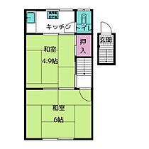 白山荘  ｜ 愛知県岩倉市東町白山（賃貸アパート2K・2階・1.00㎡） その2