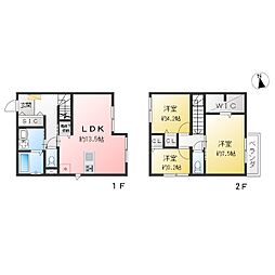 AQUA II 3LDKの間取図画像