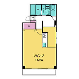 栄町ビル ワンルームの間取図画像