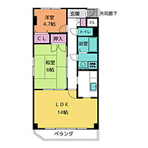 ピュア　トーカイ  ｜ 愛知県豊明市新田町吉池（賃貸マンション2LDK・3階・56.67㎡） その2