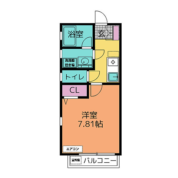 グレイス豊明 ｜愛知県豊明市新栄町１丁目(賃貸アパート1K・2階・27.00㎡)の写真 その2