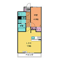 コペッツ桃山 102 ｜ 愛知県大府市桃山町２丁目4番地5（賃貸アパート1LDK・1階・40.90㎡） その2