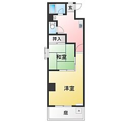 新日ビル豊明マンション 2DKの間取図画像