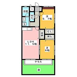 間取図画像 2LDK