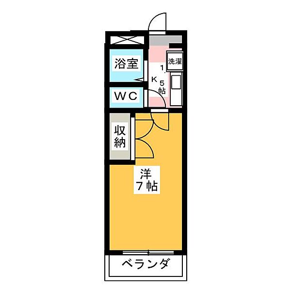 タウン87 ｜愛知県瀬戸市北脇町(賃貸マンション1K・2階・20.00㎡)の写真 その2