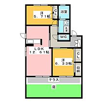 アマデトワール  ｜ 愛知県尾張旭市東大久手町２丁目（賃貸アパート2LDK・1階・57.54㎡） その2