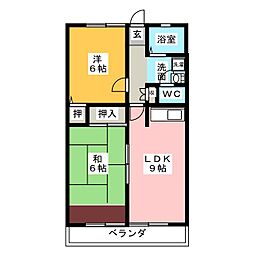 ウィーグル2 2LDKの間取図画像