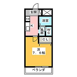 フェニックスアベニュー21 1Kの間取図画像