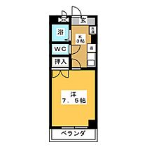 アヴニール菊水  ｜ 愛知県日進市岩崎町六坊（賃貸マンション1K・5階・23.70㎡） その2