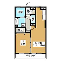 オータム  ｜ 愛知県日進市米野木台１丁目（賃貸アパート1LDK・1階・44.60㎡） その2