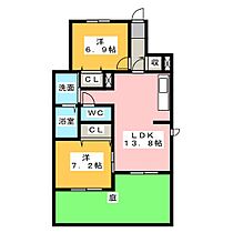 サンローズ旭　Ｃ棟  ｜ 愛知県みよし市三好丘旭５丁目（賃貸アパート2LDK・2階・64.98㎡） その2