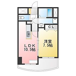 Ceres平針1 1LDKの間取図画像