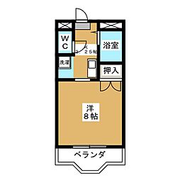 トヨタテクノ三好ケ丘ハイツ 1Kの間取図画像