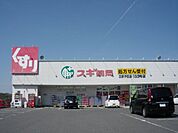 ドラッグストア 「スギ薬局まで1300m」