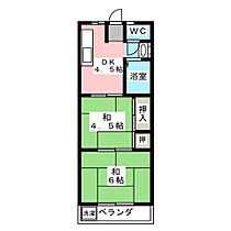 源氏栄ハイツ  ｜ 愛知県海部郡蟹江町源氏３丁目（賃貸マンション2K・3階・32.40㎡） その2